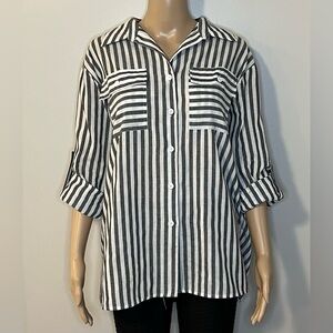 Gray Striped Shirt